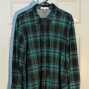Women’s Plus Size Plaid Button Down. Size 3XL Eden & Olivia